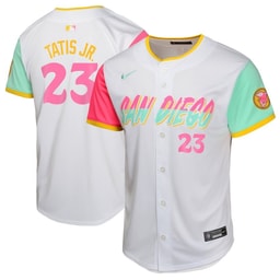 Fernando Tatis Jr. 23 Baseball team City Connect Limited Youth Jersey - White