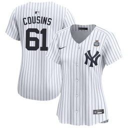 Jake Cousins 61 Baseball team Women's 2024 World Series Home Limited Jersey - White