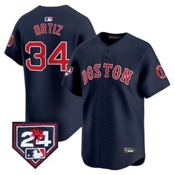 David Ortiz 34 Baseball team 2024 Spring Training Men's Jersey - Navy