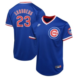 Youth Baseball team Ryne Sandberg Blue Cooperstown Collection Limited Player Jersey