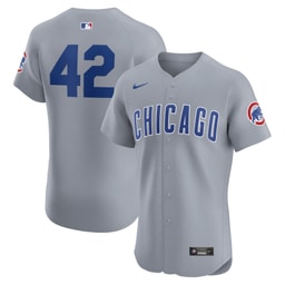 Men's Baseball team Gray Road 2024 Jackie Robinson Day Elite Jersey