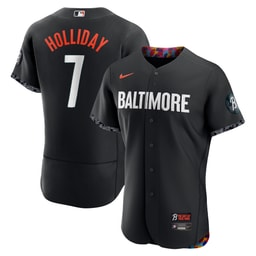 Men's Baseball team Jackson Holliday Black City Connect Player Jersey