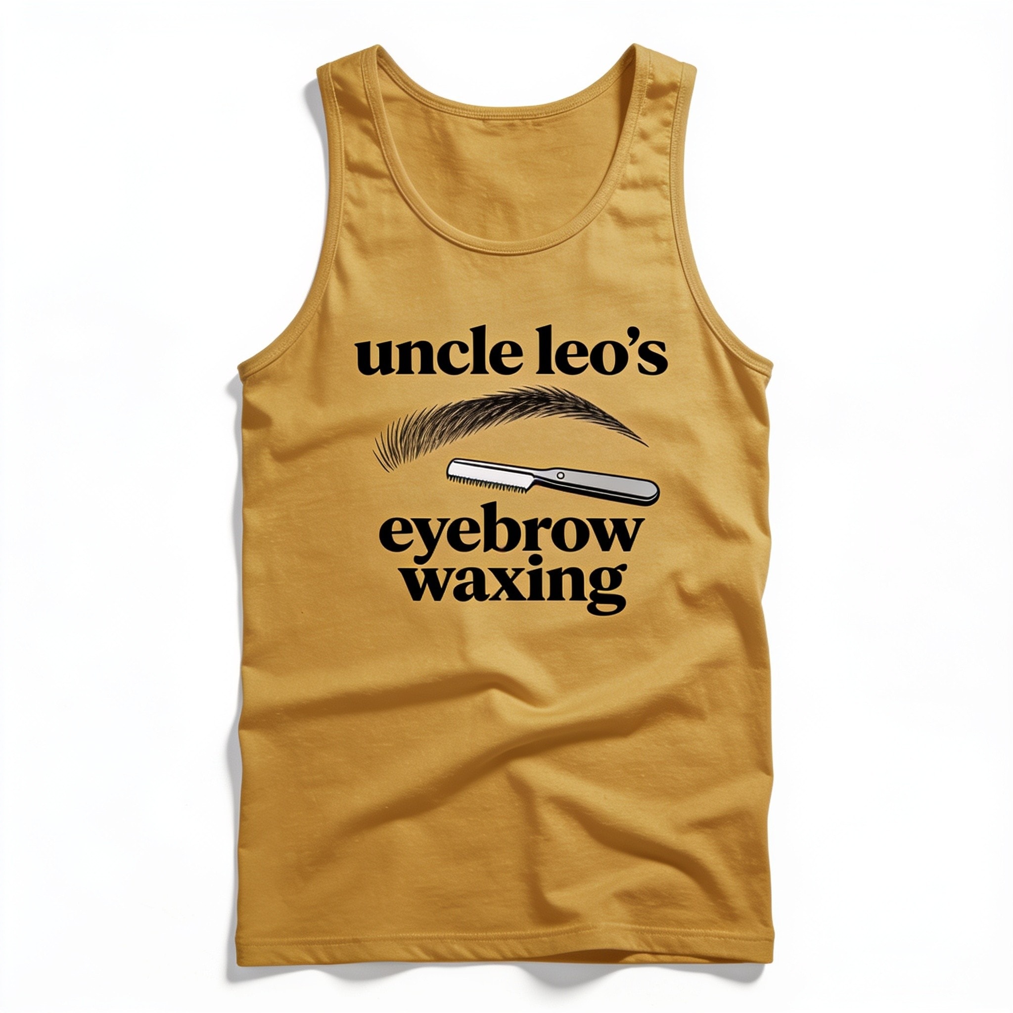 Uncle Leo's Eyebrow Waxing Men/Unisex Tank Top