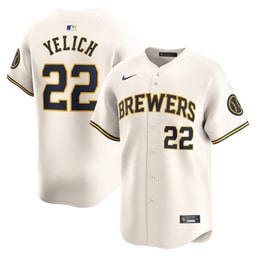 Christian Yelich 22 Baseball team Home Limited Player Men's Jersey - Cream