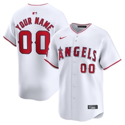 Youth Baseball team White Home Limited Custom Jersey