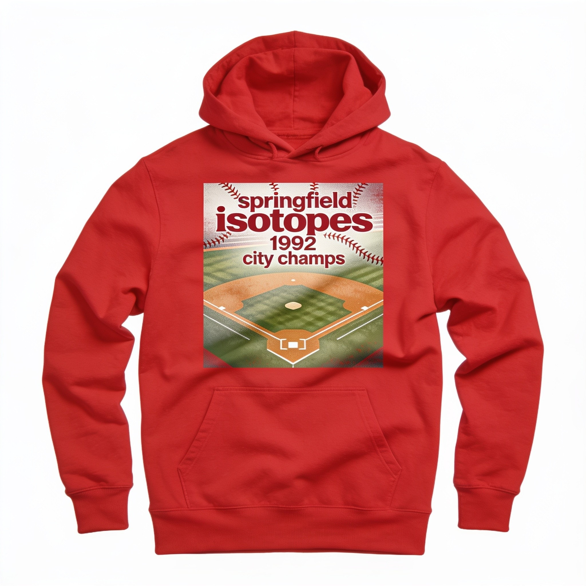 Springfield Isotopes 1992 City Champs Pullover Hoodie - Unisex Cotton Polyester