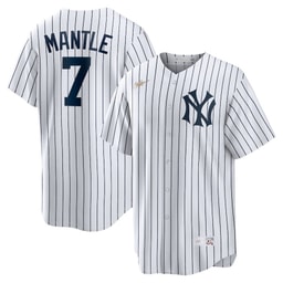Mickey Mantle 7 Baseball team Cooperstown Collection Home Jersey - White
