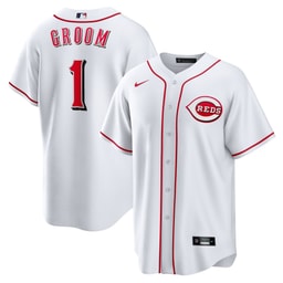 Men's Baseball team #1 Groom Home Jersey, White
