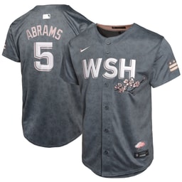 Youth Baseball team C.J. Abrams Charcoal City Connect Limited Player Jersey