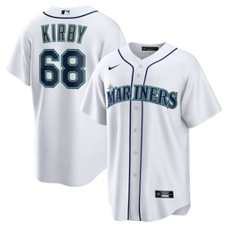 George Kirby 68 Baseball team Home Men's Jersey - White