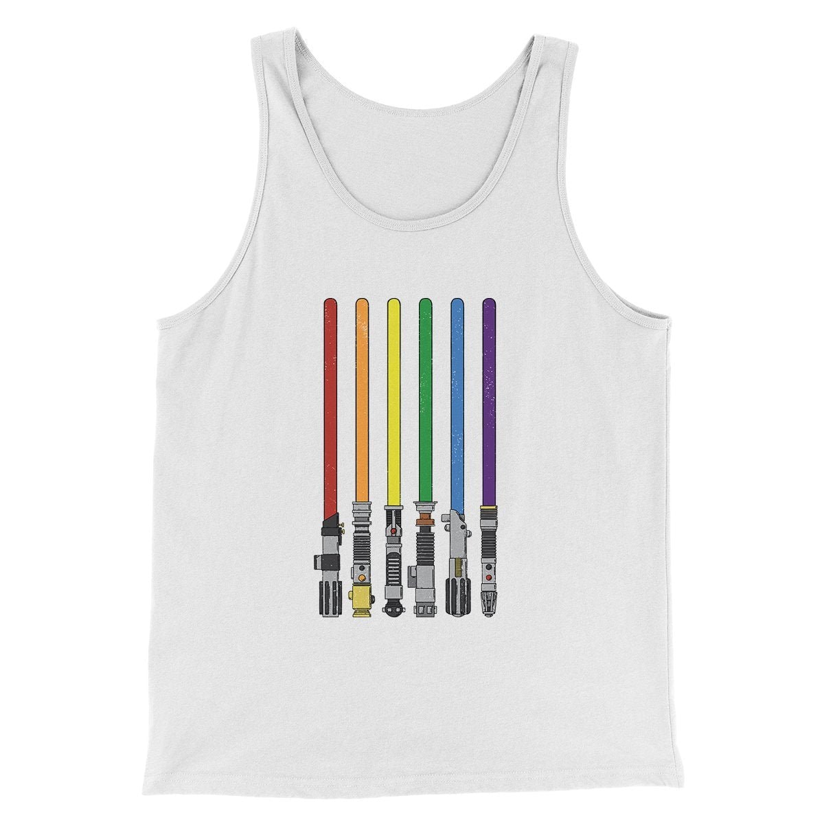 Lightsaber Color Rainbow Funny Movie Men/Unisex Tank Top