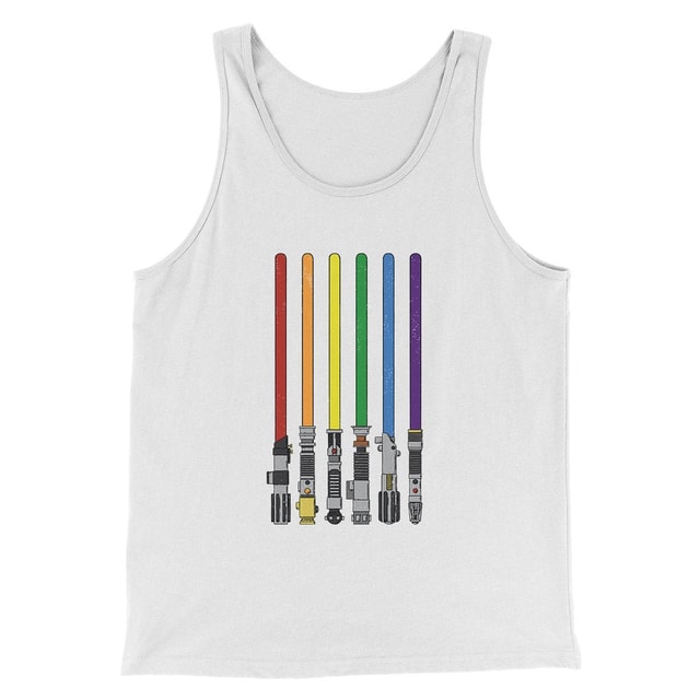 Lightsaber Color Rainbow Funny Movie Men/Unisex Tank Top