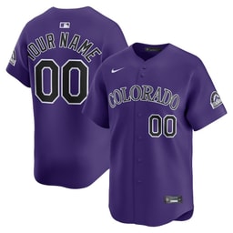 Baseball team Alternate Limited Custom Men's Jersey - Purple