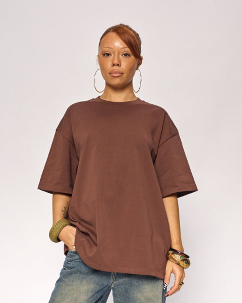 Oversized Unisex Tee - 90s Boxy Fit, Dropped Shoulders, 100% Combed Cotton 275 GSM