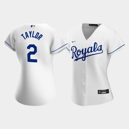 Women's Baseball team Michael A. Taylor 2 White Home Player Jersey