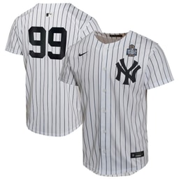 Aaron Judge 99 Baseball team 2024 World Series Home Game YOUTH Player Jersey - White
