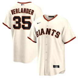 Men's Baseball team Justin Verlander Cream Home Jersey