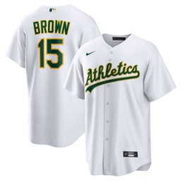Men's Baseball team Seth Brown White Home Jersey