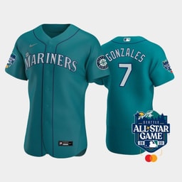 2023 All-Star Game Baseball team 7 Marco Gonzales Aqua Jersey