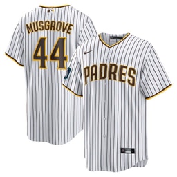 Joe Musgrove 44 Baseball team 2024 Baseball league World Tour Seoul Series Home Player Men's Jersey - White
