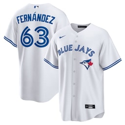 Junior Fern?ndez 63 Baseball team Home Jersey - White