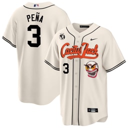 Jeremy Pena 3 Baseball team Cactus Jack Cream Men's Jersey