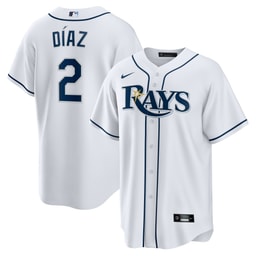 Yandy D?az 2 Baseball team Home Team Men Jersey - White