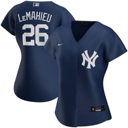 DJ LeMahieu 26 Baseball team Women's Alternate Player Jersey - Navy