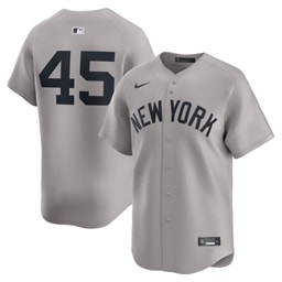Men's Baseball team Gerrit Cole Gray Away Limited Player Jersey