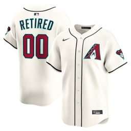 Men's Baseball team Cream Home Limited Pick-A-Player Retired Roster Jersey