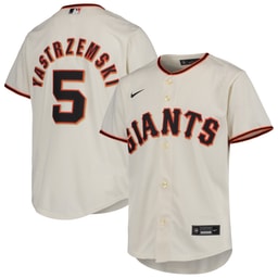 Youth Baseball team Mike Yastrzemski Cream Alternate Player Jersey