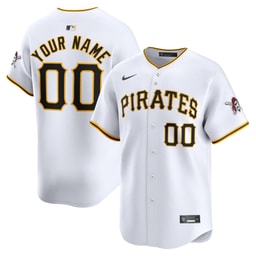 Youth Baseball team White Home Limited Custom Jersey