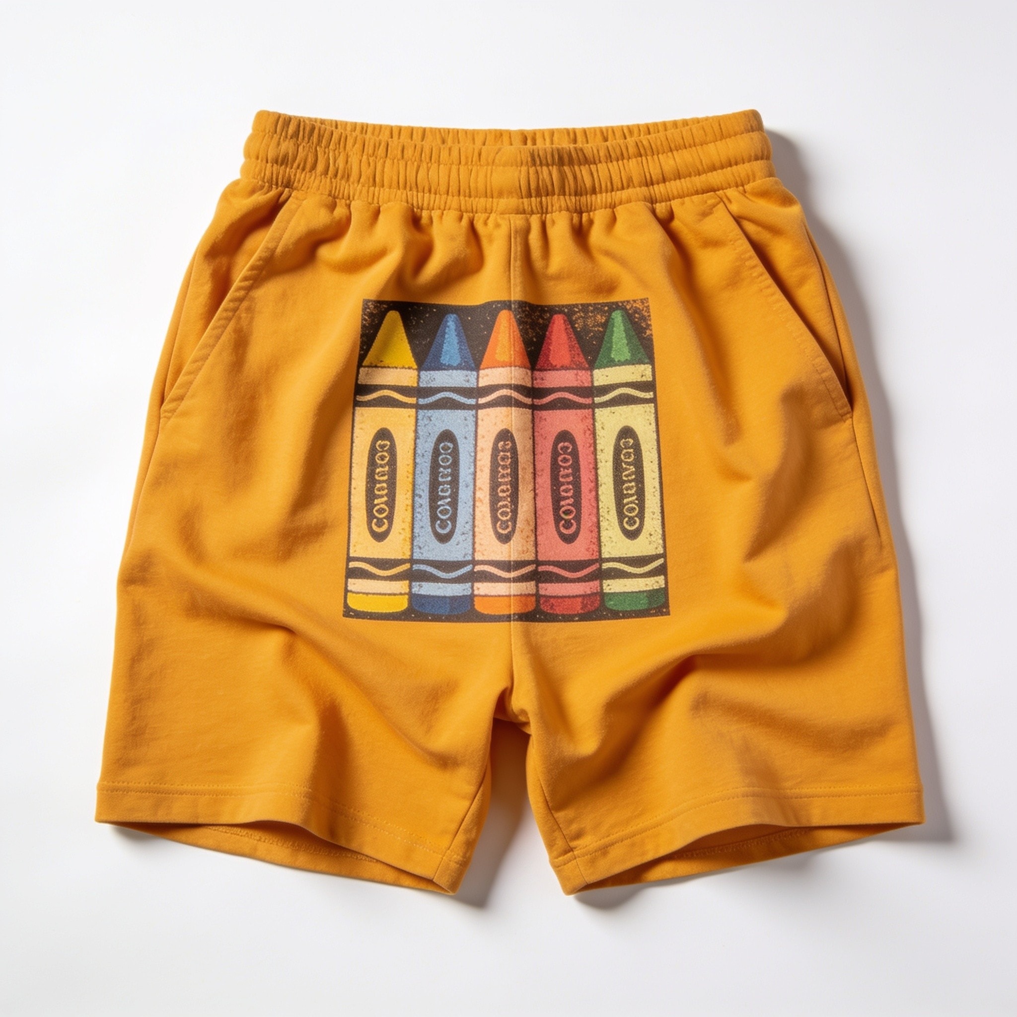 Crayon Shorts - Cheddar Yellow