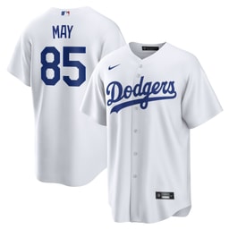 Men's Baseball team Dustin May White Home Jersey