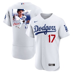 Baseball player 17 Baseball team Signed Greatest Sho On Earth 2023 Home ELITE Men's Jersey - White