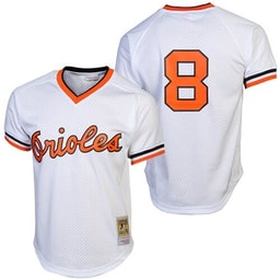 Men's Baseball team Cal Ripken Jr. Apparel brand White 1985 Cooperstown Collection Batting Practice Jersey