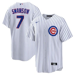 Dansby Swanson 7 Baseball team Home Player Men's Jersey - White/Royal