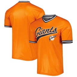 Men's Baseball team Stitches Orange Cooperstown Collection Team Jersey