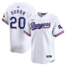 Ezequiel Duran 20 Baseball team Home Limited Player Men's Jersey - White