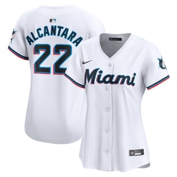 Women's Baseball team Sandy Alcantara White Home Limited Player Jersey