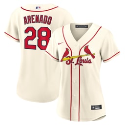 Women's Baseball team Nolan Arenado Cream Alternate Player Jersey