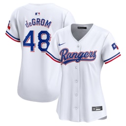 Women's Baseball team Jacob deGrom White Home Limited Player Jersey
