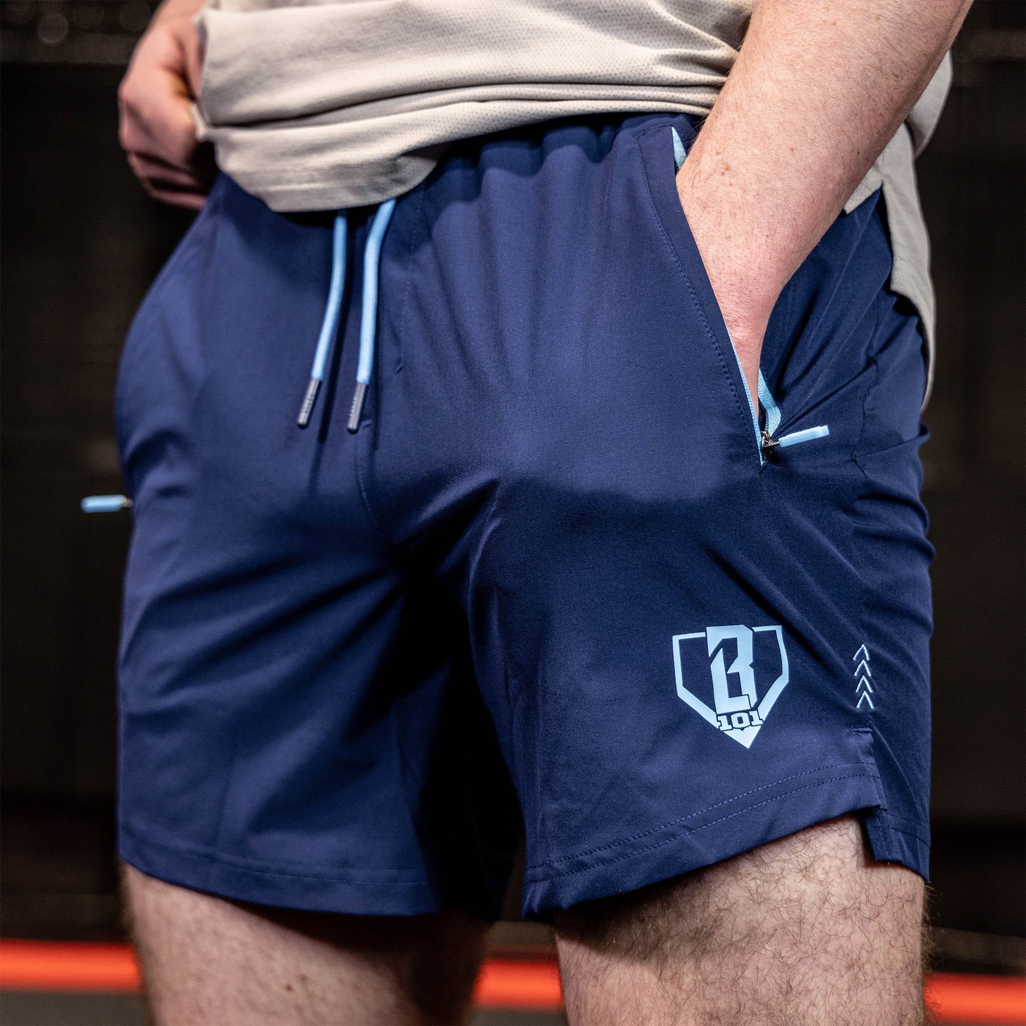 Pro Series Shorts V2 - Navy/Light Blue