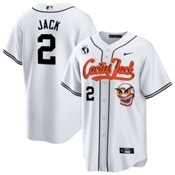 Jack 2 Baseball team Cactus Jack White Men's Jersey