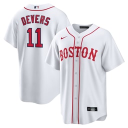 Men's Baseball team Rafael Devers 2021 Patriots' Day Official Player Jersey, White