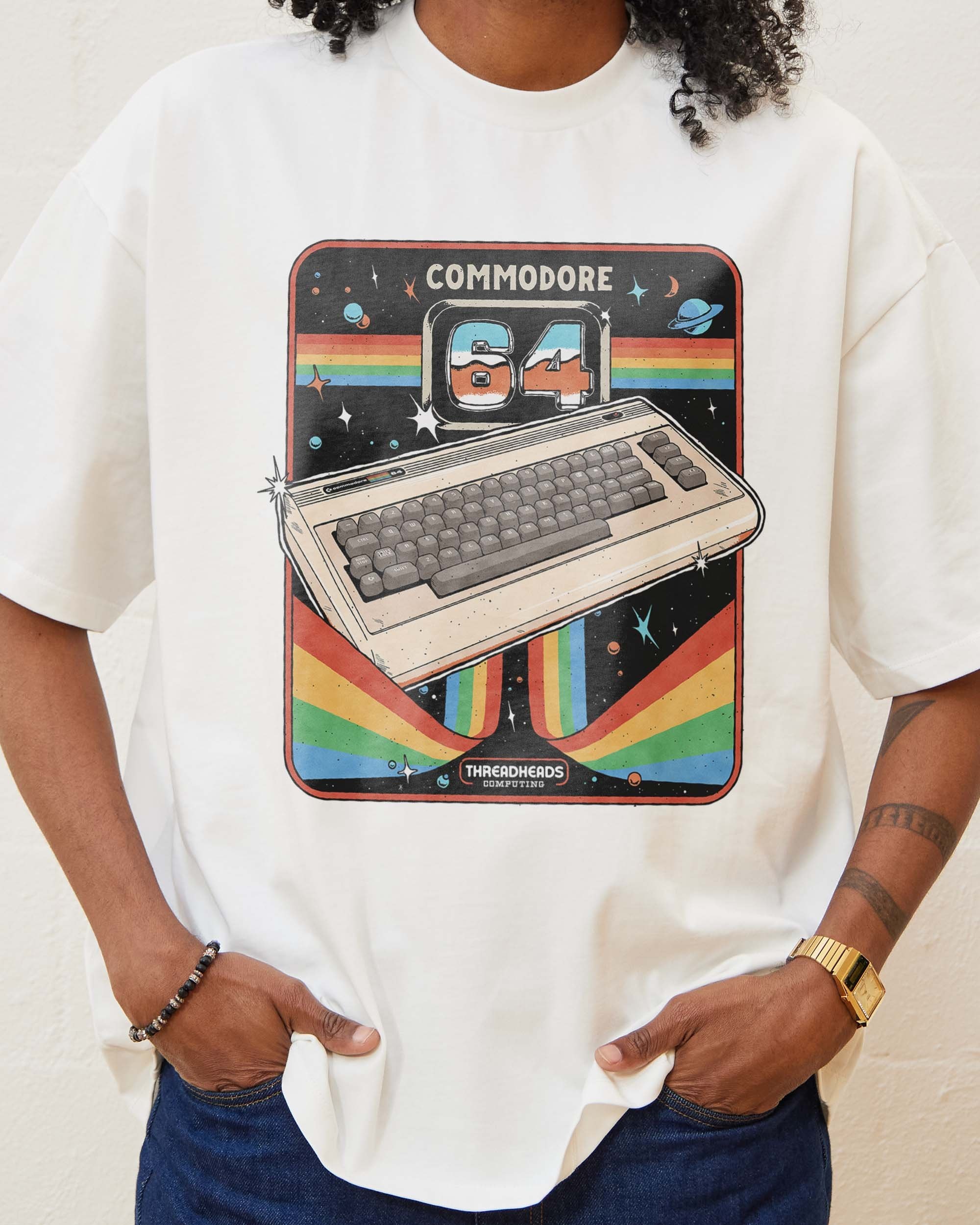 Commodore 64 Advanced Home Computer Oversized Graphic T-Shirt - Unisex