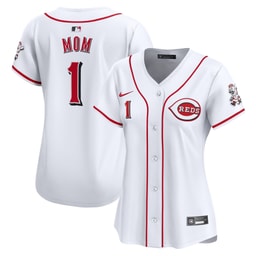 Women's Baseball team #1 Mom Home Limited Jersey, White