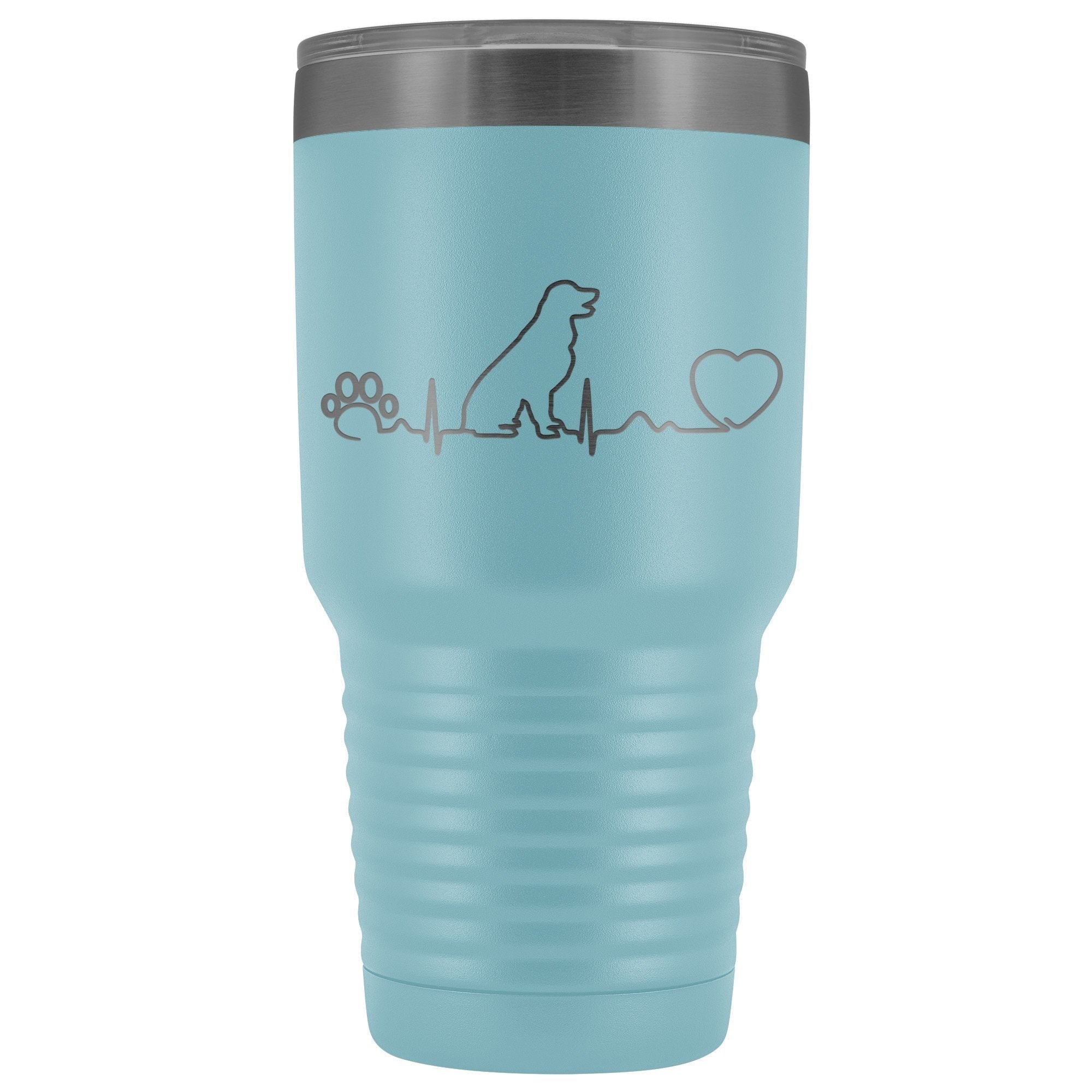 Dogs - Dog heartbeat 30oz Vacuum Tumbler