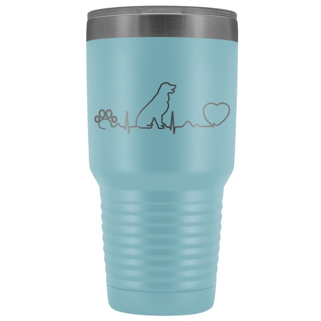 Dogs - Dog heartbeat 30oz Vacuum Tumbler