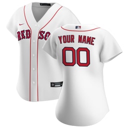 Women's Baseball team White Home Custom Jersey